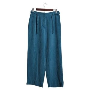 Pendleton Vintage Teal Tencel High Rise Waist Tie Straight Leg Pants Sz 10